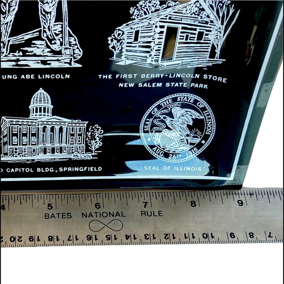 RARE Glass Lincoln Historical Commemorative Decorative Plate 9x7” Gorgeous! - Picture 11 of 15